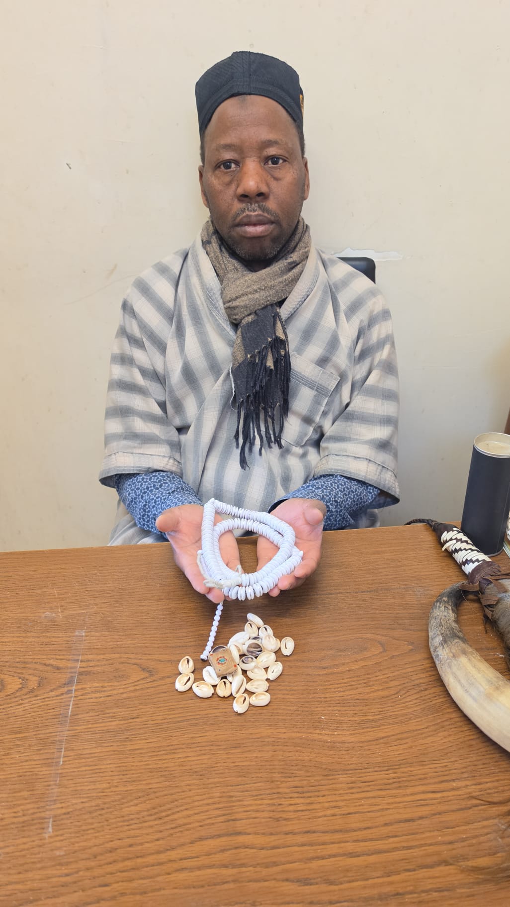 Consultation avec objets spirituels